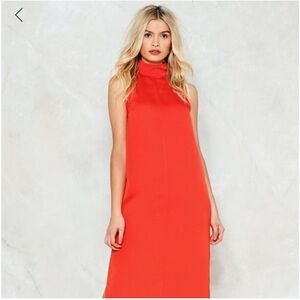 Nasty Gal Daisy street orange maxi dress size 8